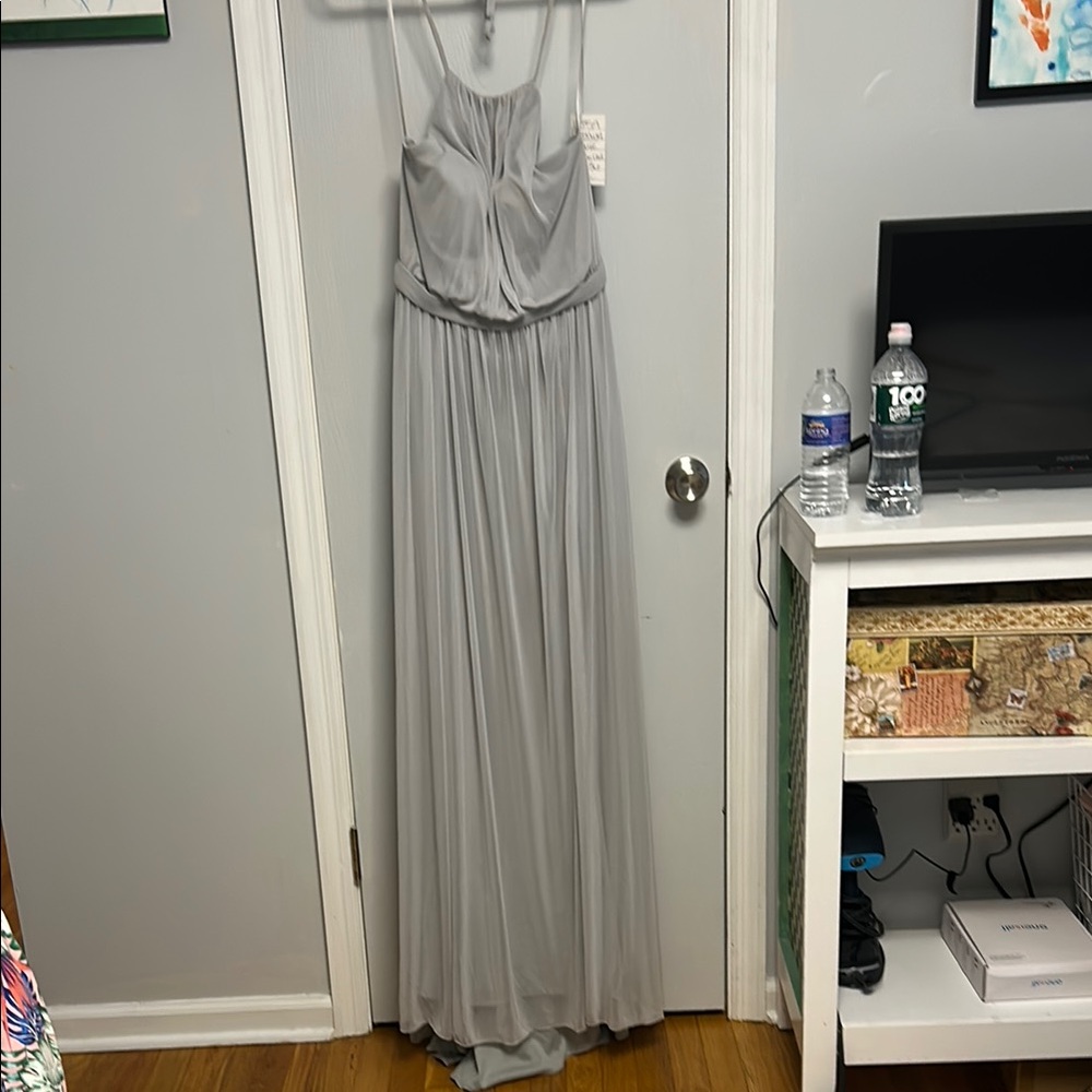 Elegant Gray Maxi Dress